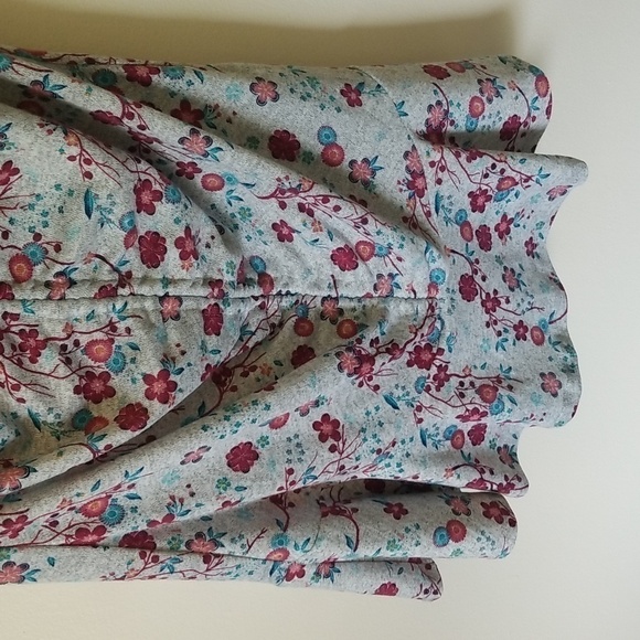 Disney Princess V Neck Knit Dress Gray Pink XLarge - Picture 3 of 8